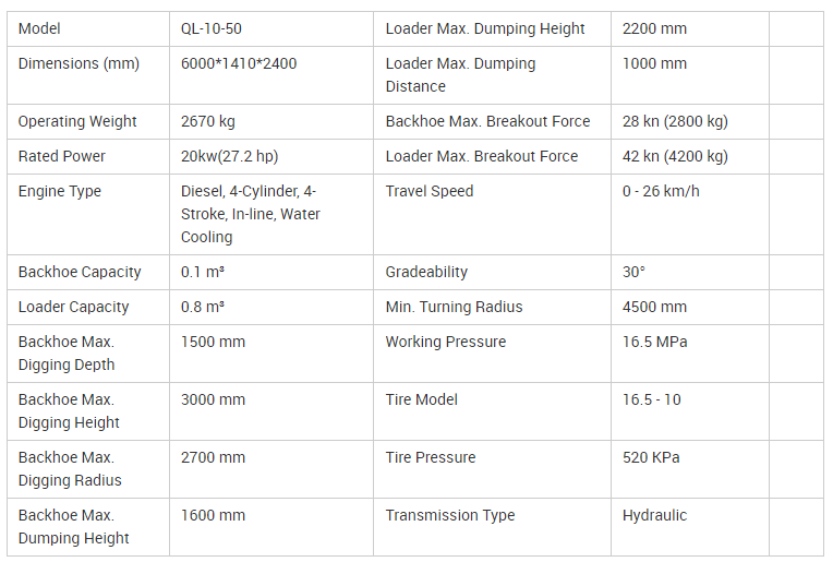 New Backhoe Loader Mini Agriculture Front Loader High Quality Low Price For Sale